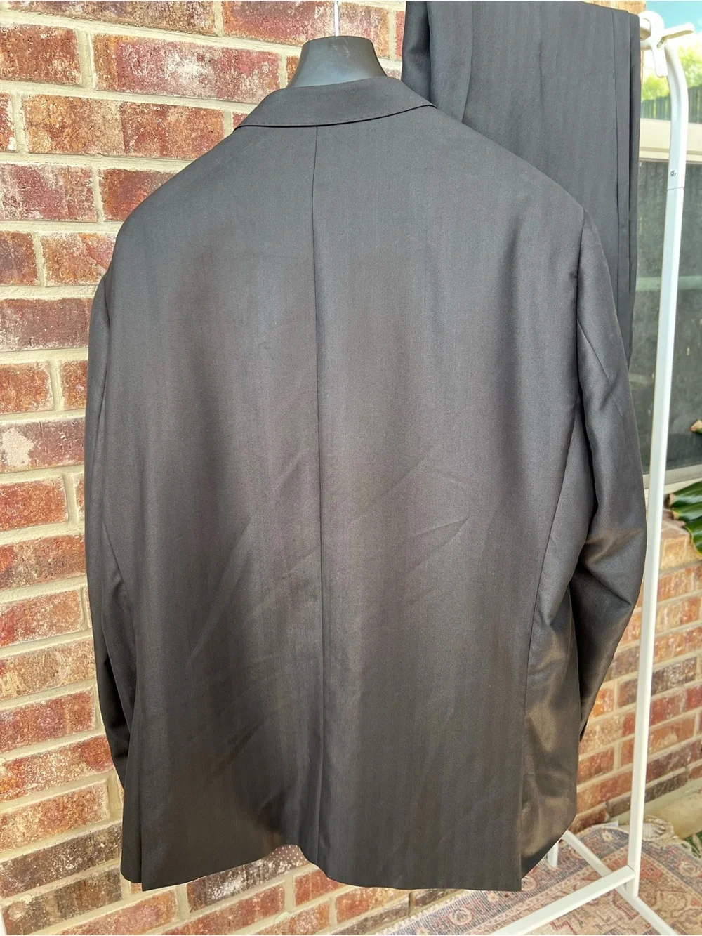 Earvin Magic Johnson Signature 2-Piece Suit black Pinstripe 52R